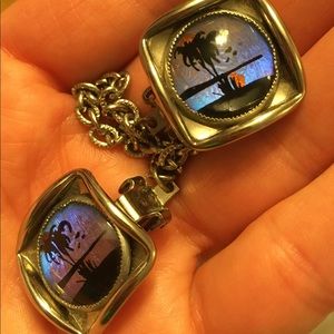 Vintage Butterfly Wing Sweater Clips